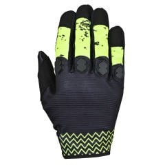 Guanti Moto Rebox Traspiranti - Design Accattivante, Chiusura a Strappo Nero-Giallo